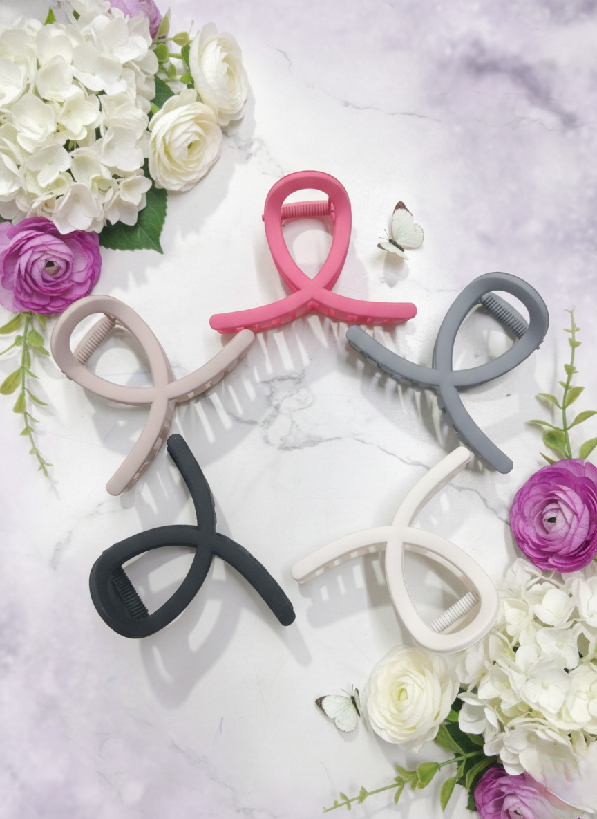 5 Set Hair claw clip Brown set strong matte Accessories for girls & women