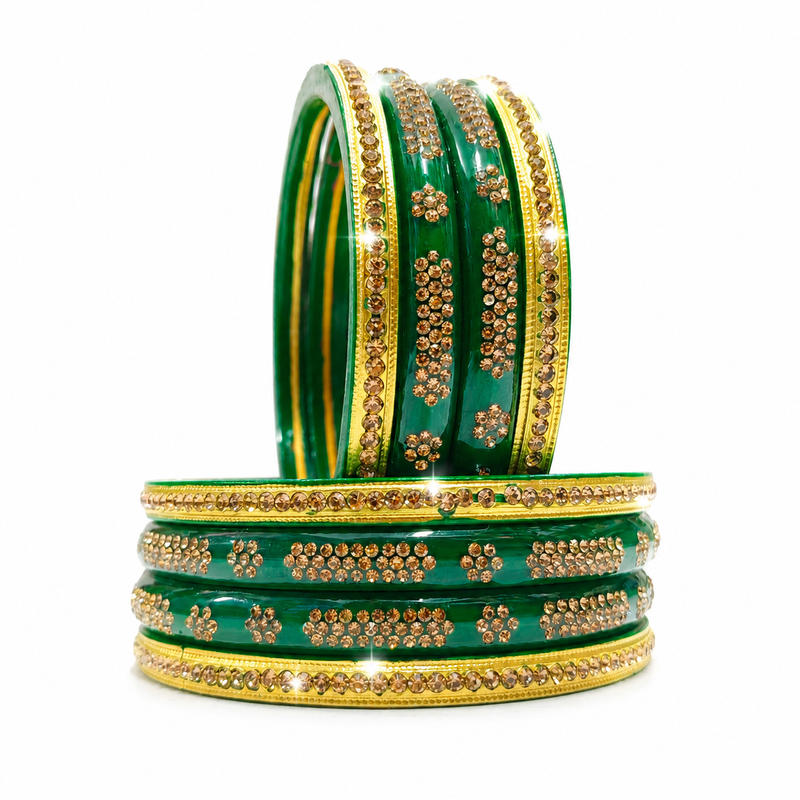 Premium Green Lahathi Set for Women | Traditional Designer Lahathi–