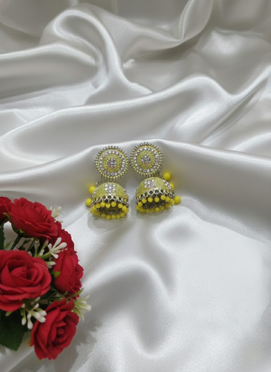Anti-Tarnish✨ Luxury Traditional Jhumka Earrings Lari