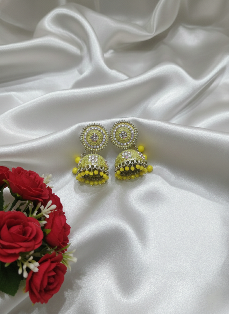 Anti-Tarnish✨ Luxury Traditional Jhumka Earrings Lari