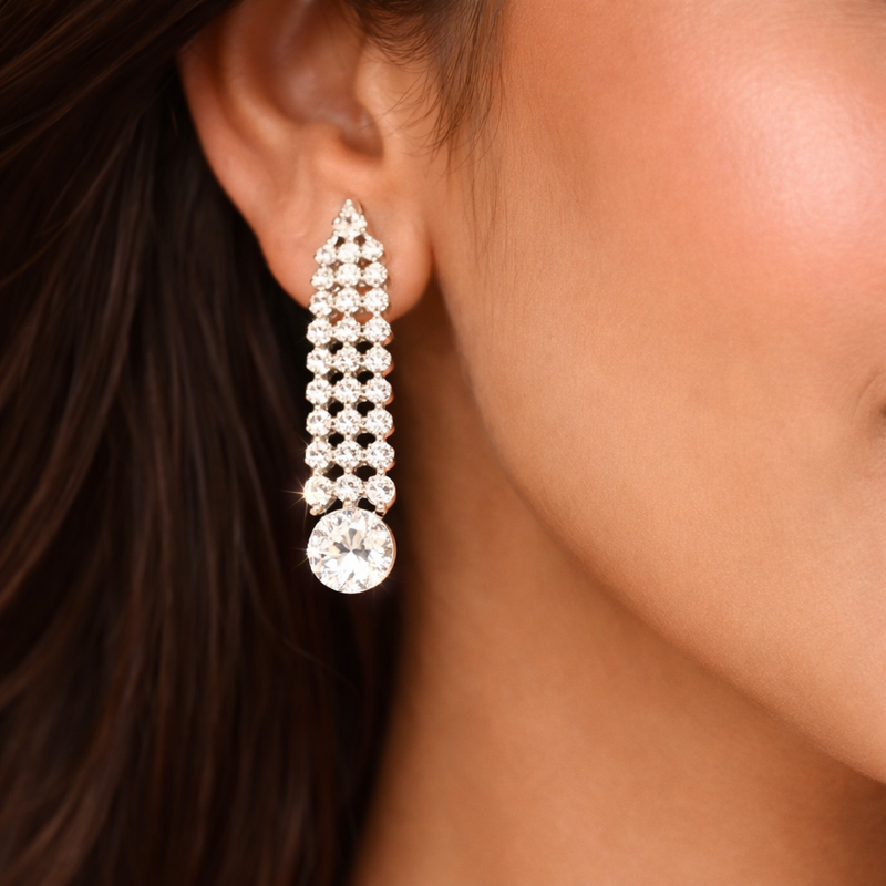 Luxury Crystal Choker Necklace Set with Matching Earrings✨