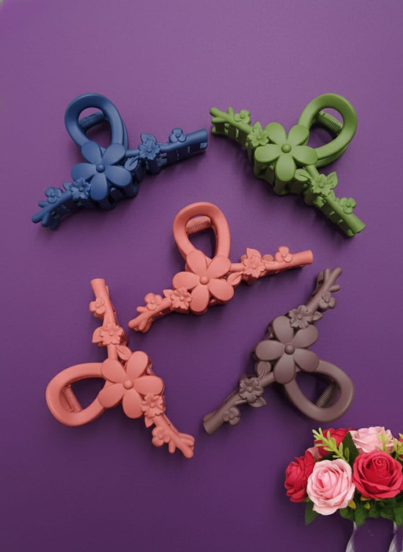 3 Pcs Large Hair matte claw very strong product for girls and women Hair claw Radam Colour