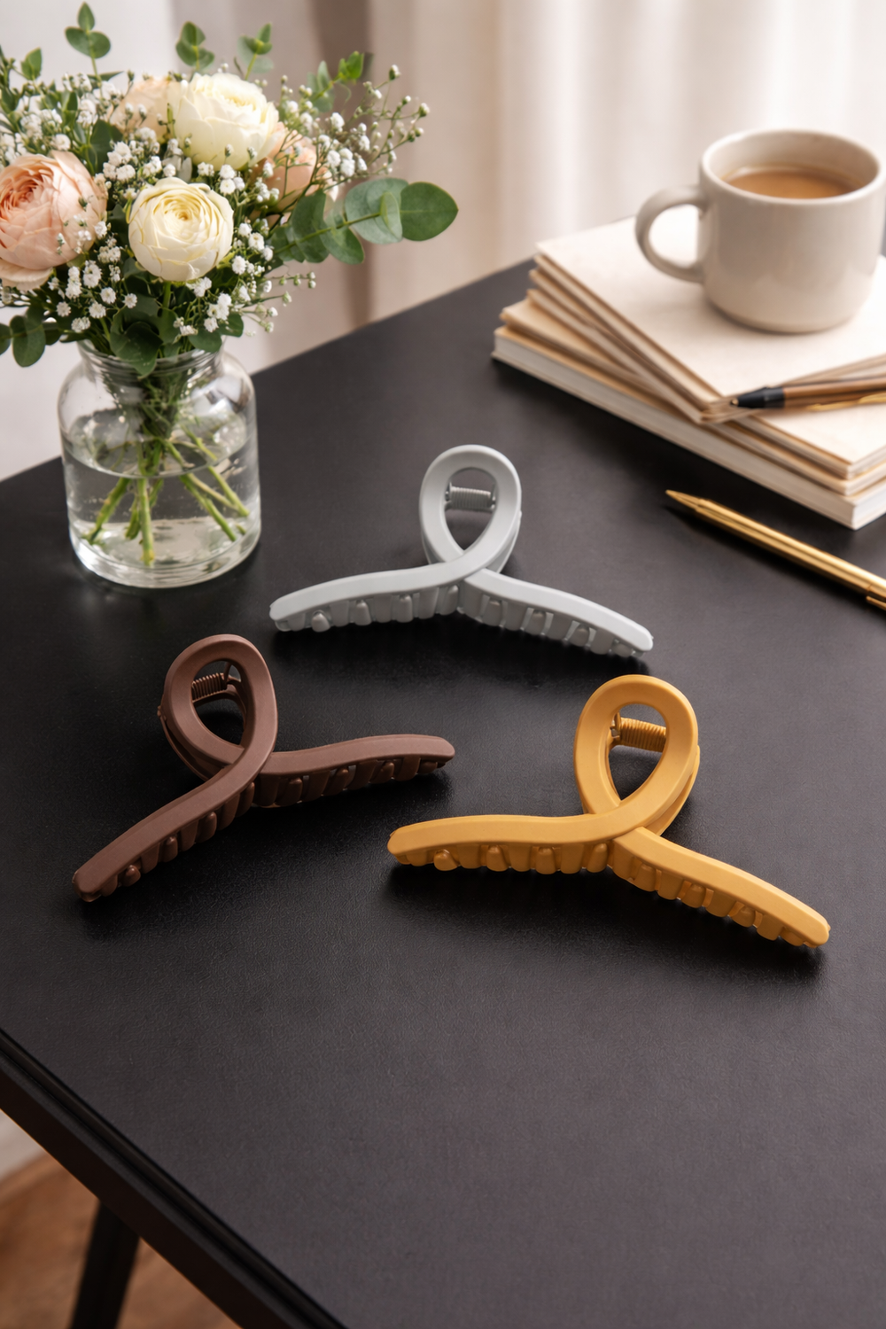 Soft Matte Hair Clutcher Combo Lightweight Strong –(Pack of 3)