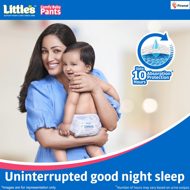 Little's Baby Diapers XL Size Pants Style | 12-17 kg | 6+1Count | Comfy Nights Baby Diaper Pants