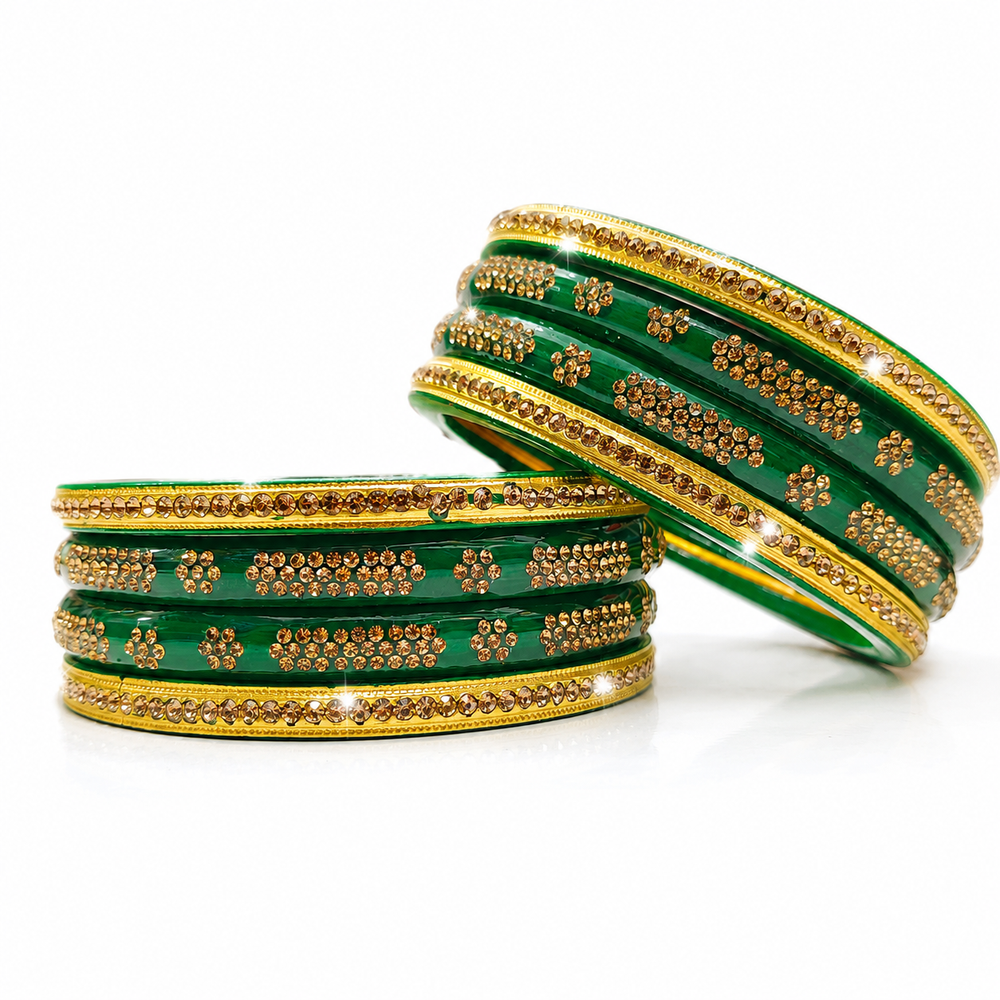 Premium Green Lahathi Set for Women | Traditional Designer Lahathi–