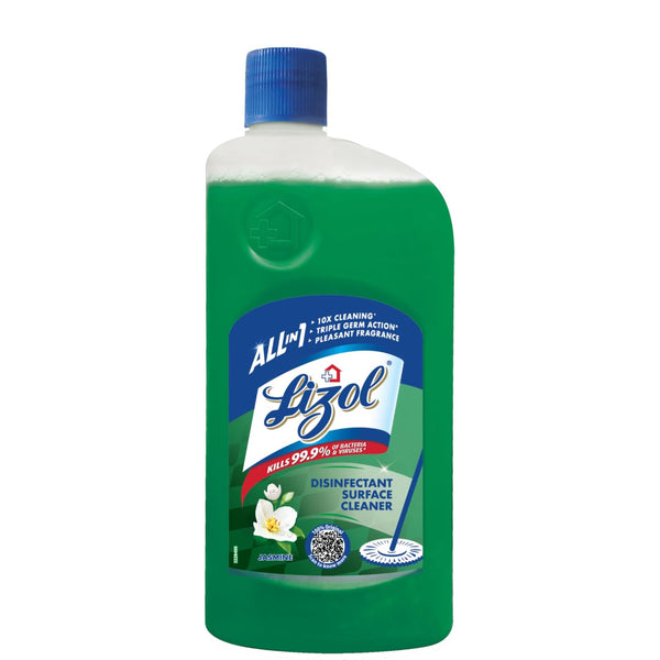 Lizol Disinfectant Surface & Floor Cleaner Liquid, Jasmine - 500 ml | Suitable for All Floor Cleaner Mops | Kills 99.9% Germs| India's #1 Floor Cleane