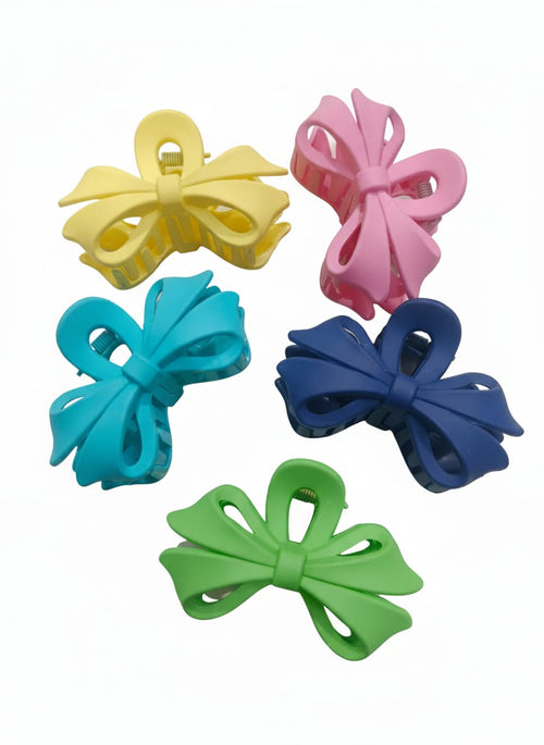 6 Set Hair Claw Clip multi colour Matte Hair Accessories for girls, women