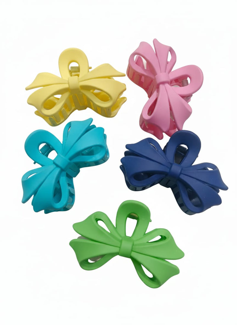 6 Set Hair Claw Clip multi colour Matte Hair Accessories for girls, women