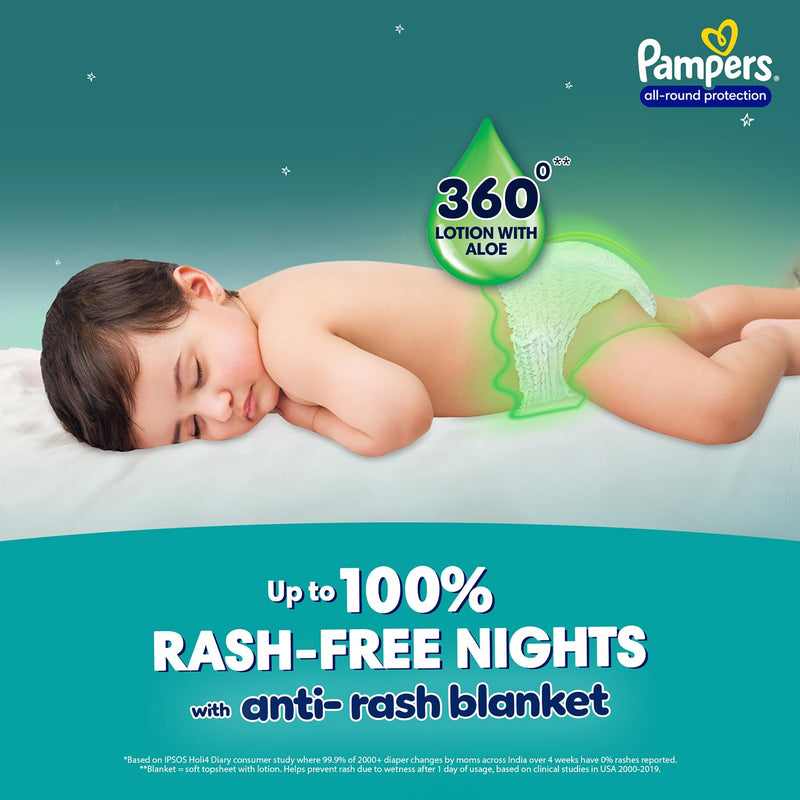 Pampers Happy Sleep Diaper| Pant Style Diaper Extra Large Size, 22 count | Overnight Protection with upto 10 hrs absorptions