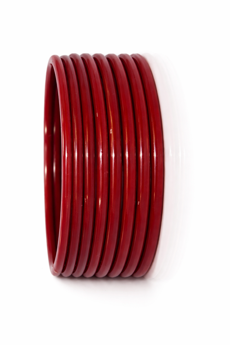 Mehrun Colour Gopi Plain Glass Bangles Set for Girls & Women Elegant Traditional Wear (set of 24)